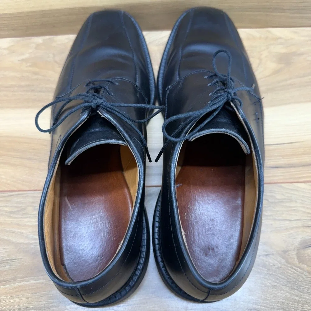 Allen Edmonds Mens Shoes 9 D Warren Black Leather Dress Oxfords Shoes
